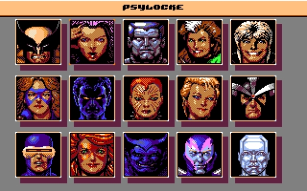 X-Men II Fall of the Mutants Character Roster